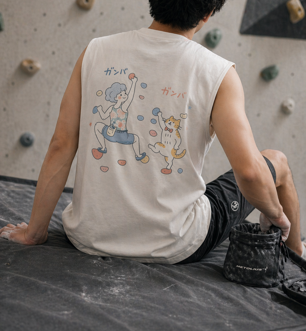 Warm-Up Sleeveless Tee back graphic lifestyle photo