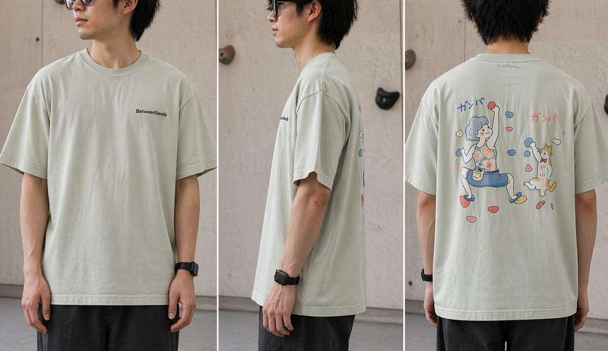 Off-Wall Graphic Tee front side and back fit photos