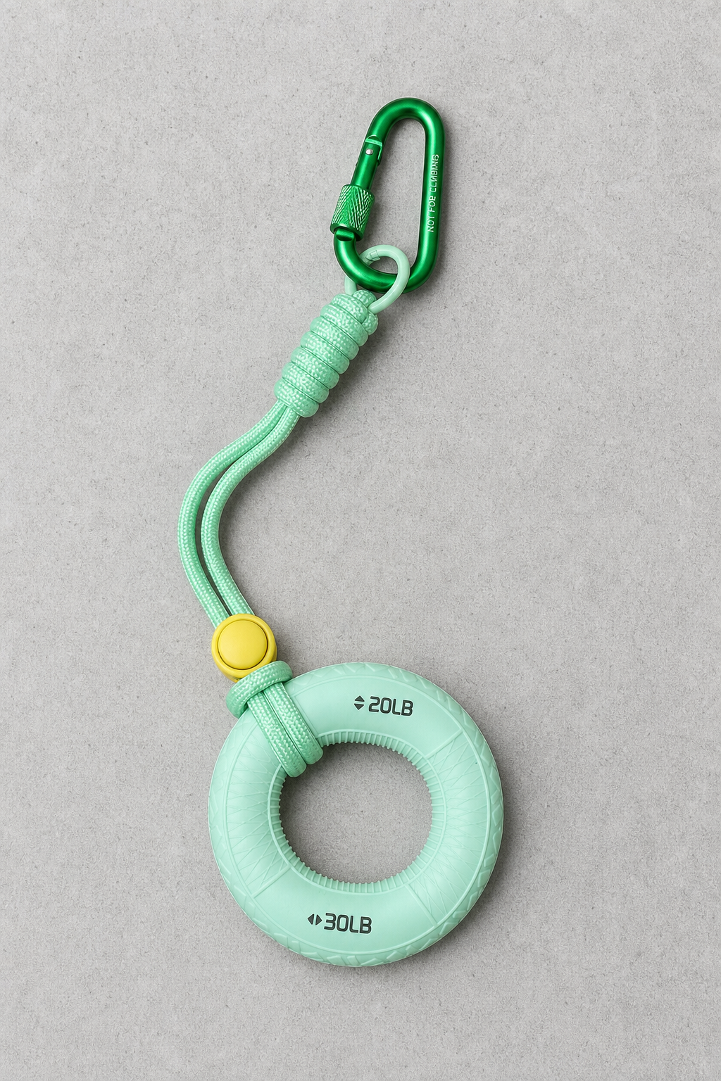 BetweenSends Grip Ring Keychain - Green 20-30LB